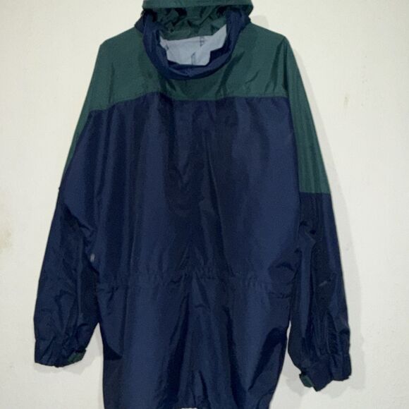 Vintage Columbia Jacket Mens Large Blue Pullover Hooded Jacket - Picture 7 of 7